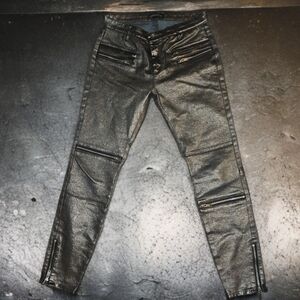 Zara‎ metallic jeans